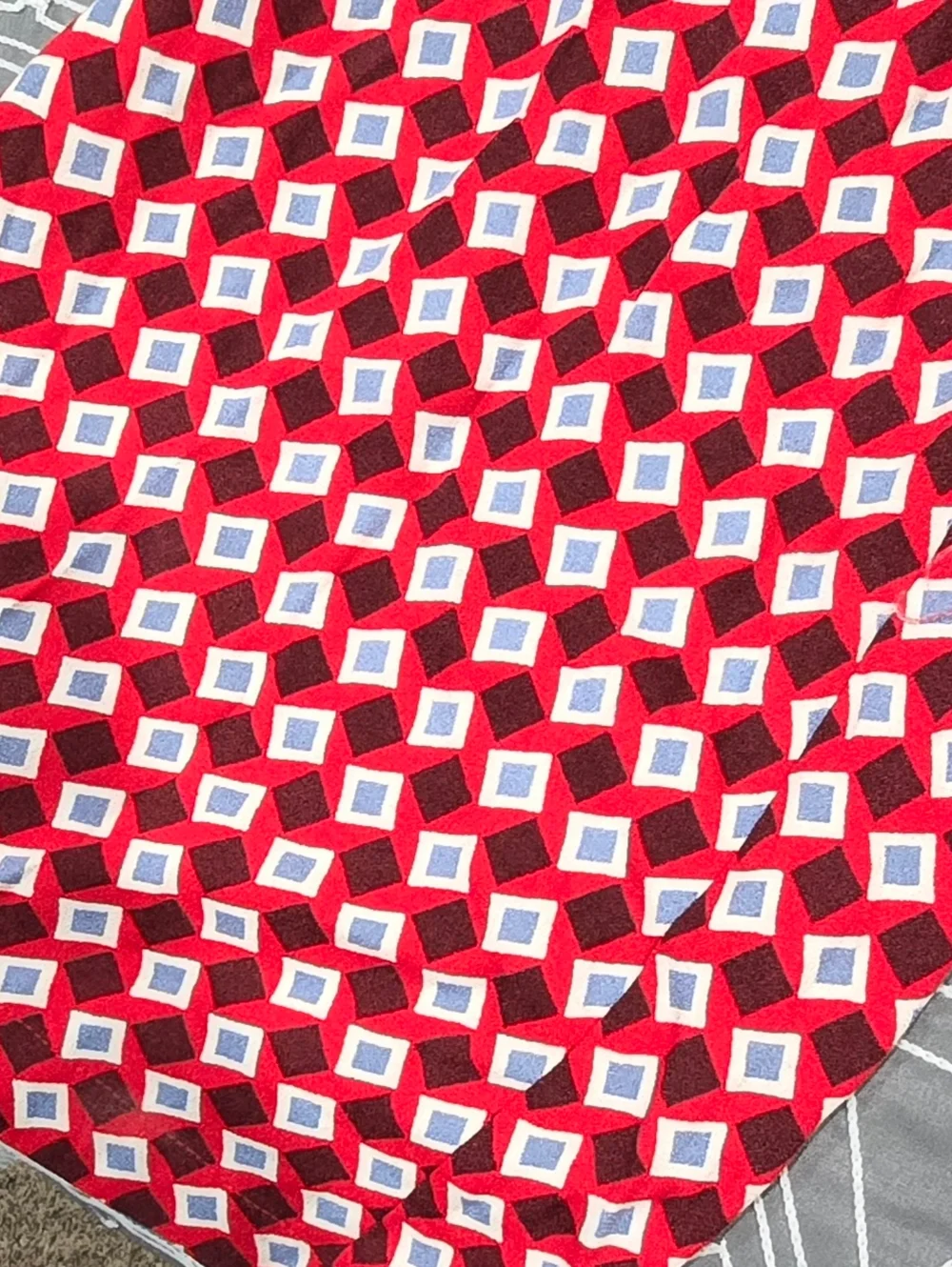 Reformation Bev Jumpsuit In A Diamond Print Size 8 - Picture 2 of 8